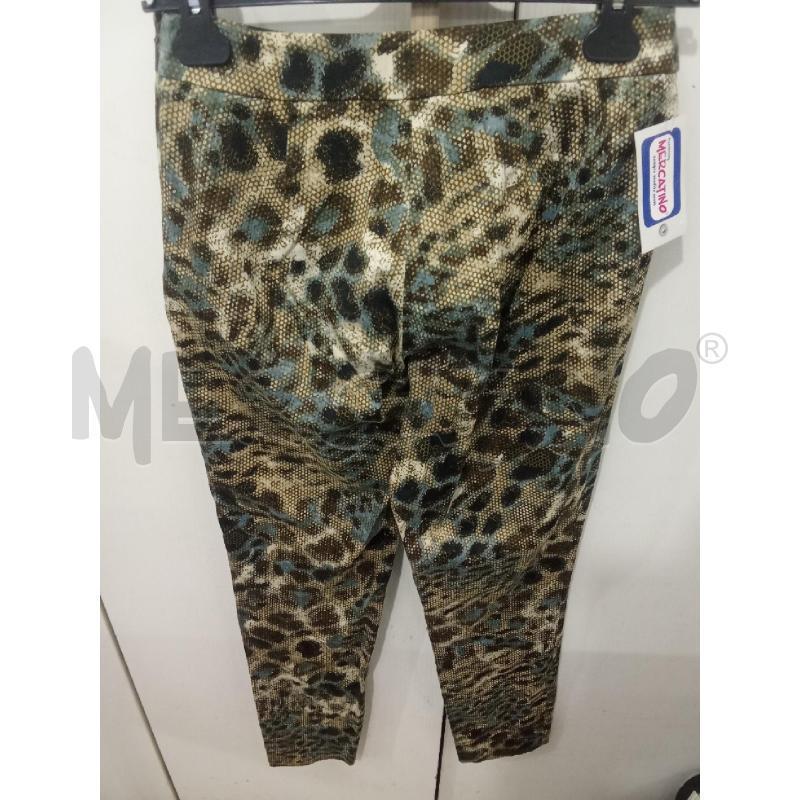PANTALONE DONNA MARRONE AZZURRO FANTASIA ANIMALIER\PITONATA MAX MARA | Mercatino dell'Usato Benevento 2
